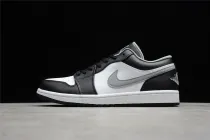 Air Jordan 1 Low Black Medium Grey 553558-040