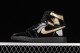 Air Jordan 1 Retro High Black Metallic Gold 555088-032