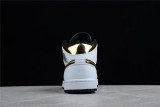 Air Jordan 1 Mid White Gold Black 554724-190