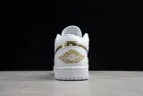 Air Jordan 1 Retro Low White Metallic Gold CZ4776-100