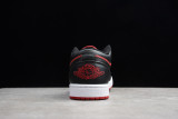 Air Jordan 1 Low Black Gym Red 553558-610