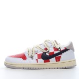 MS-BATCH AIR JORDAN 1 LOW WHITE/BLACK/UNIVERSITY RED CZ0775-100