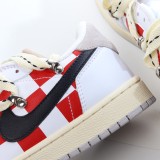 MS-BATCH AIR JORDAN 1 LOW WHITE/BLACK/UNIVERSITY RED CZ0775-100
