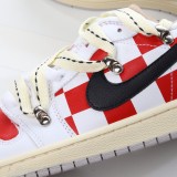 MS-BATCH AIR JORDAN 1 LOW WHITE/BLACK/UNIVERSITY RED CZ0775-100