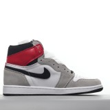 MS BATCH Air Jordan 1 High Smoke Grey Red 555088-126