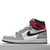 MS BATCH Air Jordan 1 High Smoke Grey Red 555088-126