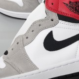 MS BATCH Air Jordan 1 High Smoke Grey Red 555088-126