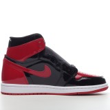 MS BATCH Air Jordan 1 High OG Bred Patent  555088-063