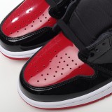 MS BATCH Air Jordan 1 High OG Bred Patent  555088-063