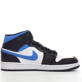 MS BATCH Jordan 1 Mid White Black Royal 554724-140