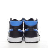 MS BATCH Jordan 1 Mid White Black Royal 554724-140