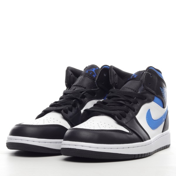 MS BATCH Jordan 1 Mid White Black Royal 554724-140