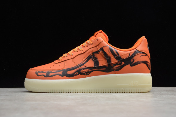 Air Force 1 Orange Skeleton Halloween CU8067-800