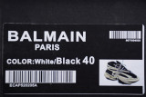 BALMAIN BULLET SHOES BLACK/WHITE/BLACK