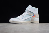 Off-White x Air Jordan 1 Retro High Euro AQ0818-100