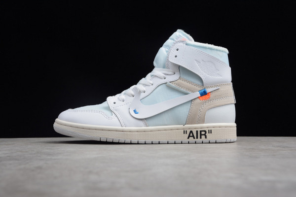 Off-White x Air Jordan 1 Retro High Euro AQ0818-100