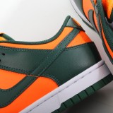 MS BATCH Nike SB Dunk Low  Miami Hurricanes  DD1391-300