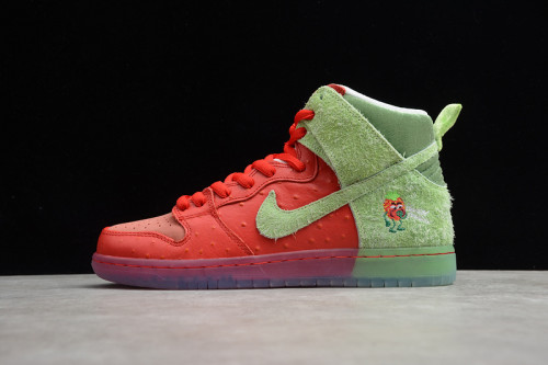 Strawberry x SB Dunk High Cough CW7093-600