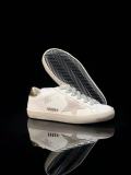 Golden Goose Super-Star Skateboard Shoes Men Low-Top White Gold