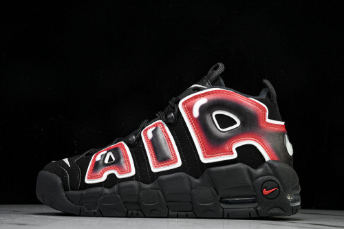Air More Uptempo Black White Laser Crimson 415082-010