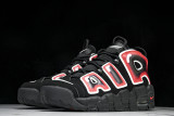 Air More Uptempo Black White Laser Crimson 415082-010