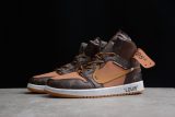 Air Jordan 1 X Off-Louis AJ1 OW AQ0818-158 Brown Orange AQ0818-158