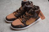 Air Jordan 1 X Off-Louis AJ1 OW AQ0818-158 Brown Orange AQ0818-158