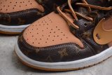 Air Jordan 1 X Off-Louis AJ1 OW AQ0818-158 Brown Orange AQ0818-158