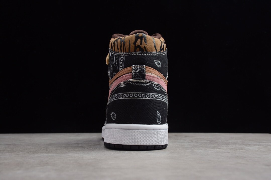 Jordan 1 High Zoom R2T Black/Brown-Pink-White CT4487-001