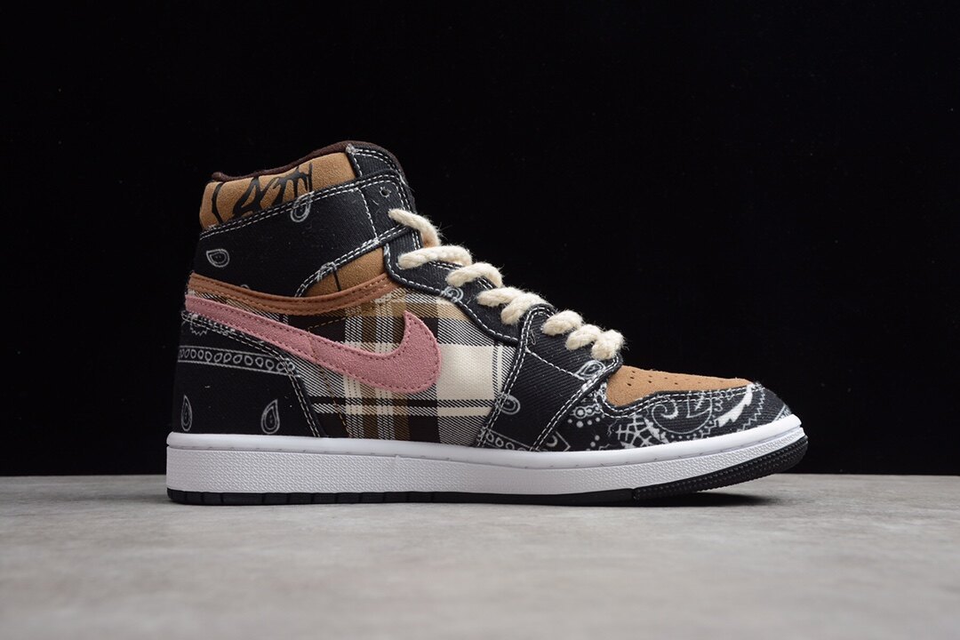 Jordan 1 High Zoom R2T Black/Brown-Pink-White CT4487-001