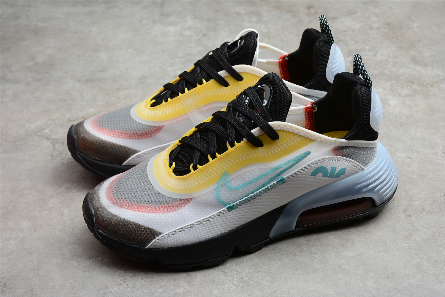 Nike Air Max 2090 White Speed Yellow Bleached Aqua CT1091-100