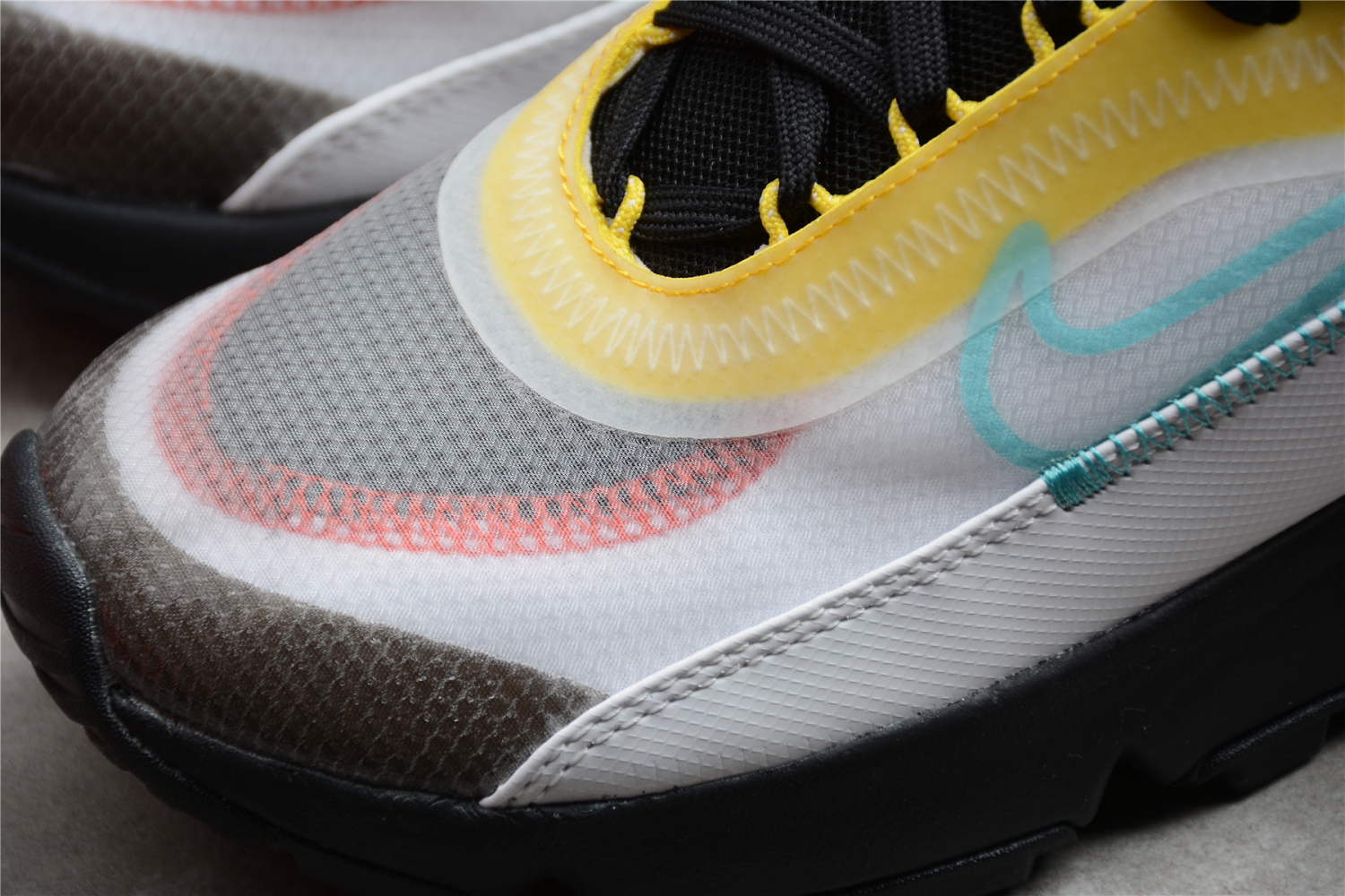 Nike Air Max 2090 White Speed Yellow Bleached Aqua CT1091-100