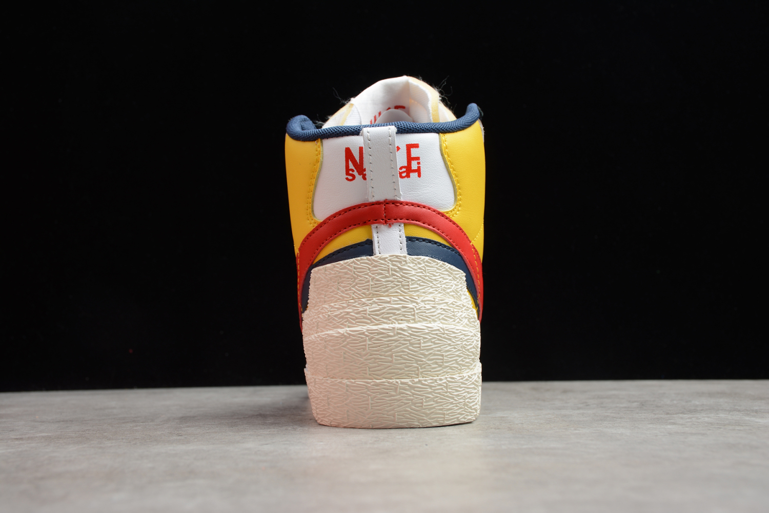 Sacai x Nike Blazer Mid Yellow/White-Blue-Red BV0072-002