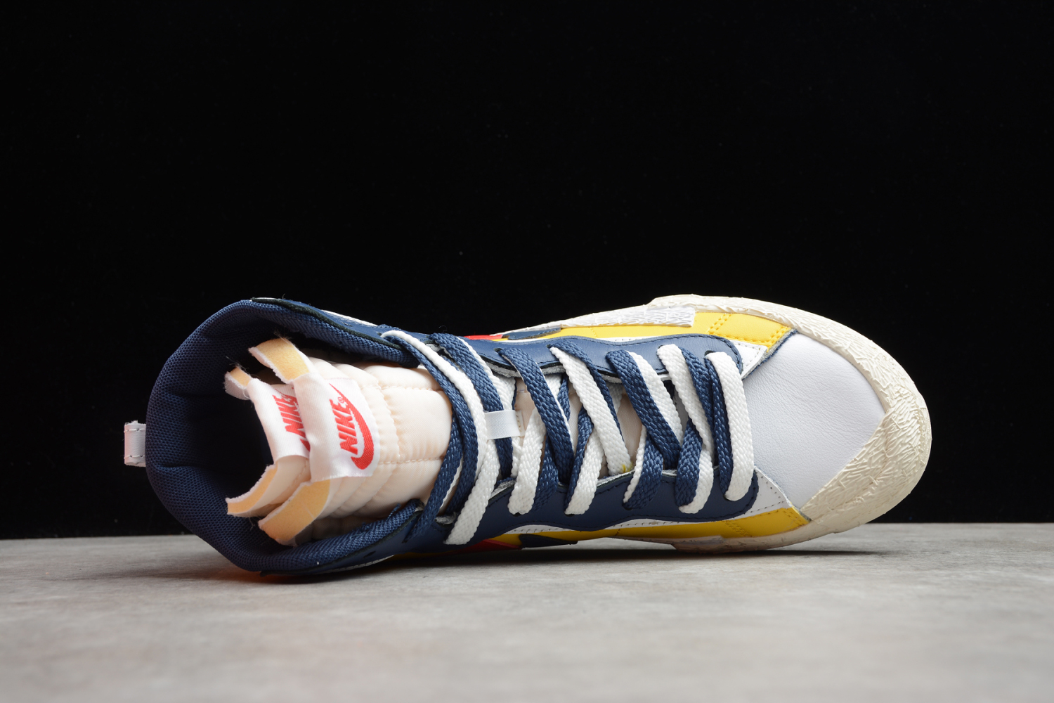 Sacai x Nike Blazer Mid Yellow/White-Blue-Red BV0072-002