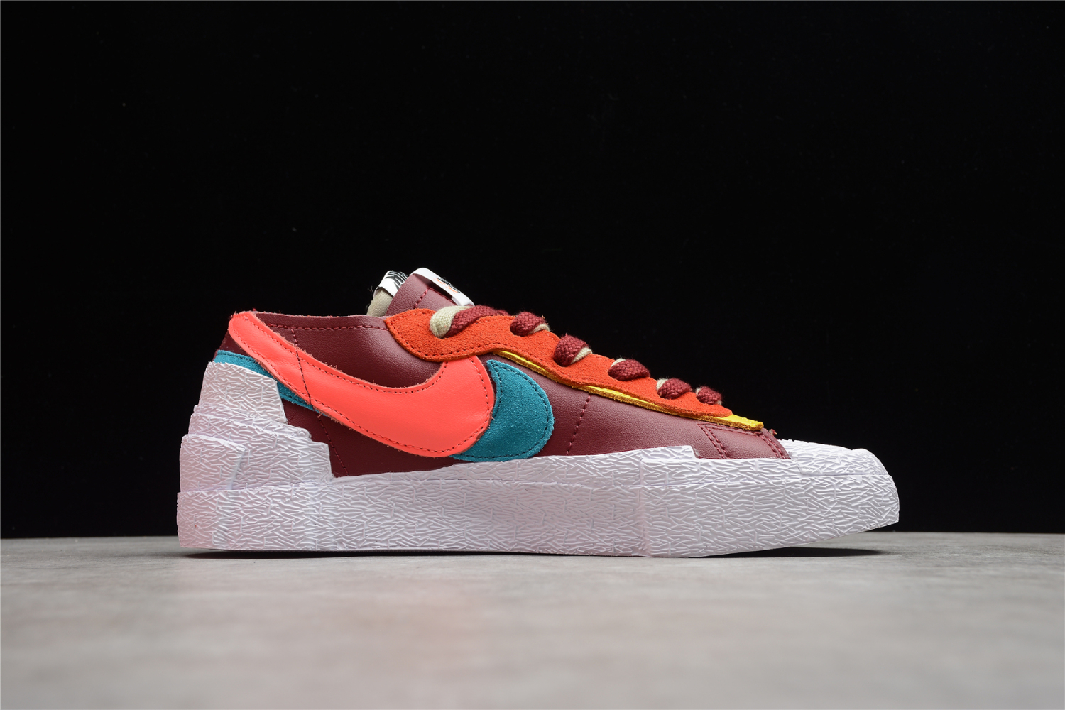 Nike Blazer Low Sacai Kawas White Green Lake Blue Outlet DM7904-400