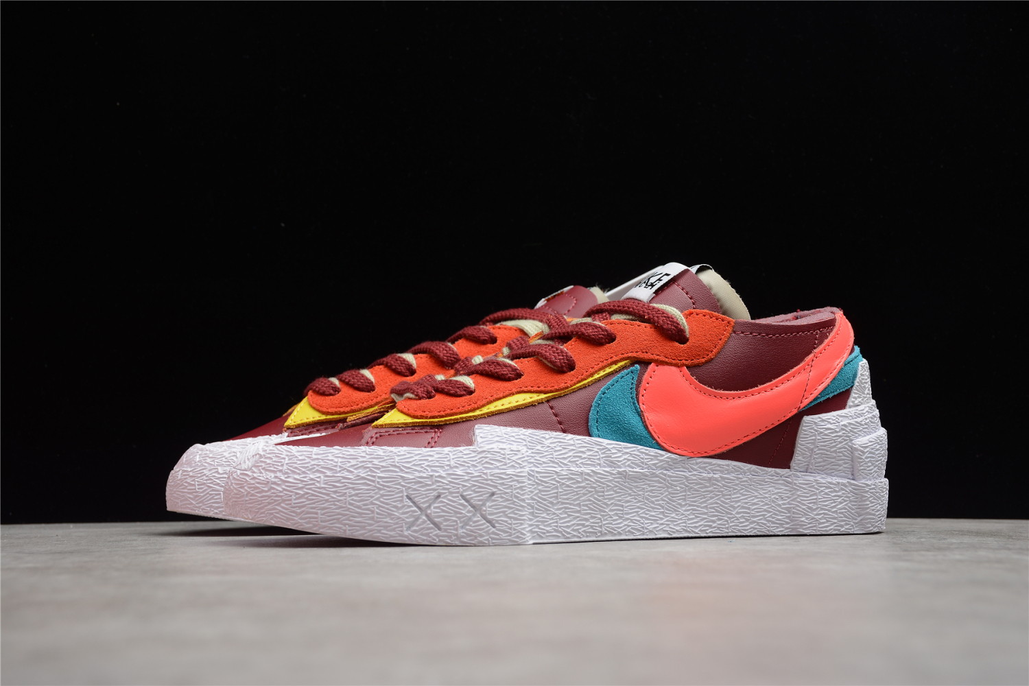 Nike Blazer Low Sacai Kawas White Green Lake Blue Outlet DM7904-400