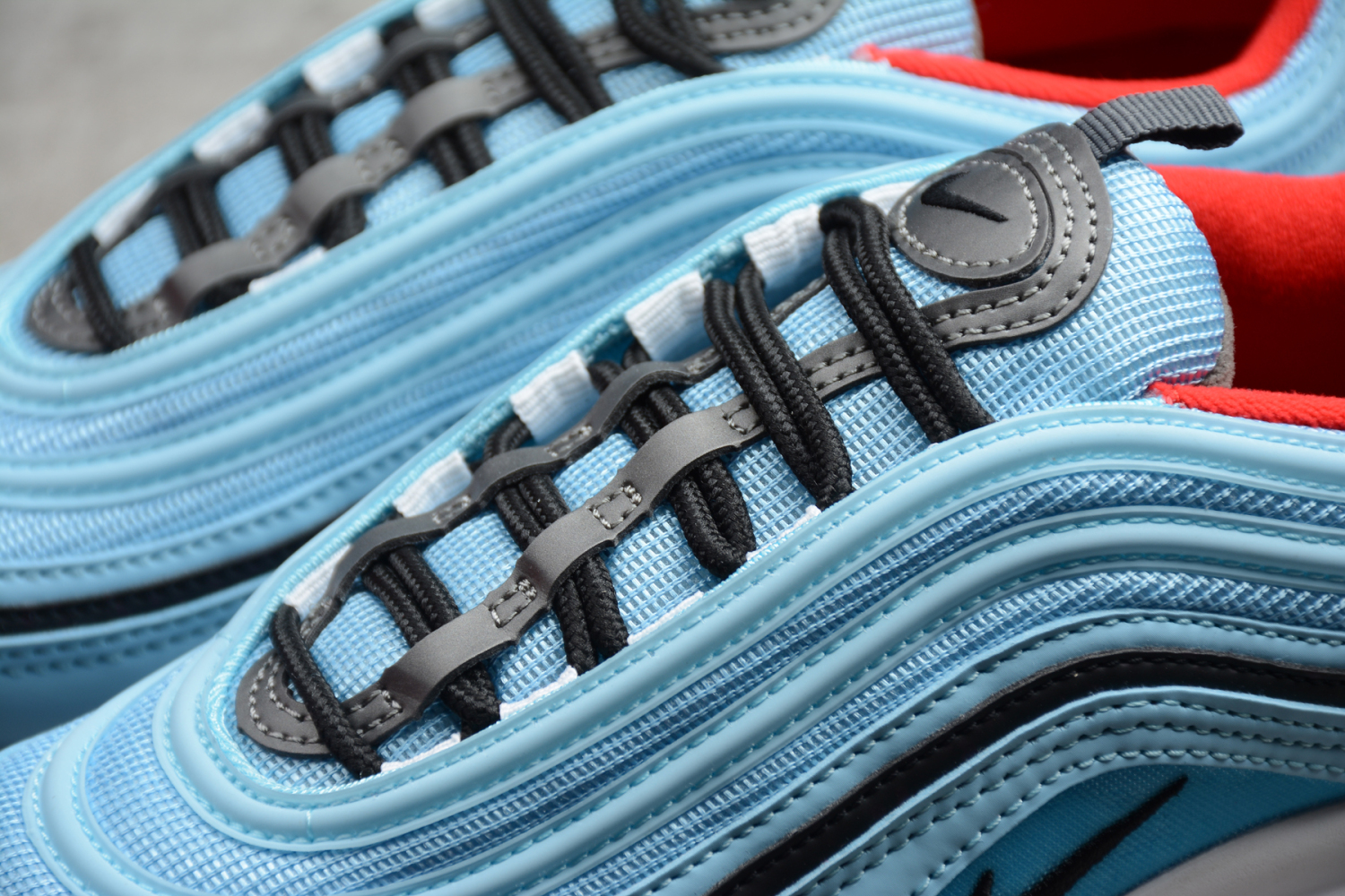 Nike Air Max 97 LX Sky Blue Black White Orange AQ0655-400