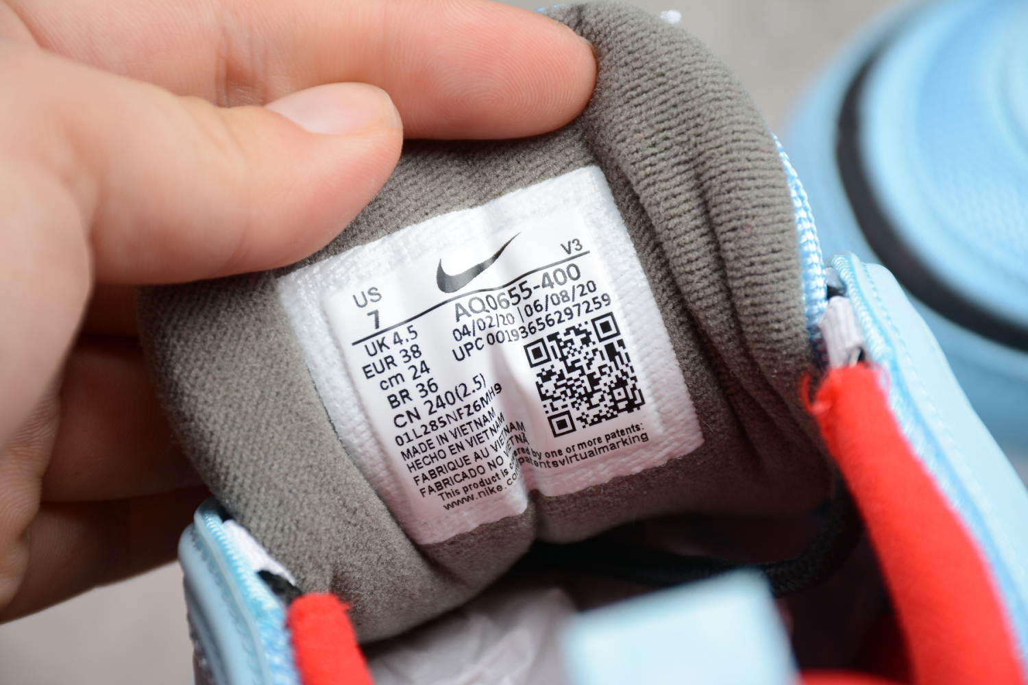 Nike Air Max 97 LX Sky Blue Black White Orange AQ0655-400