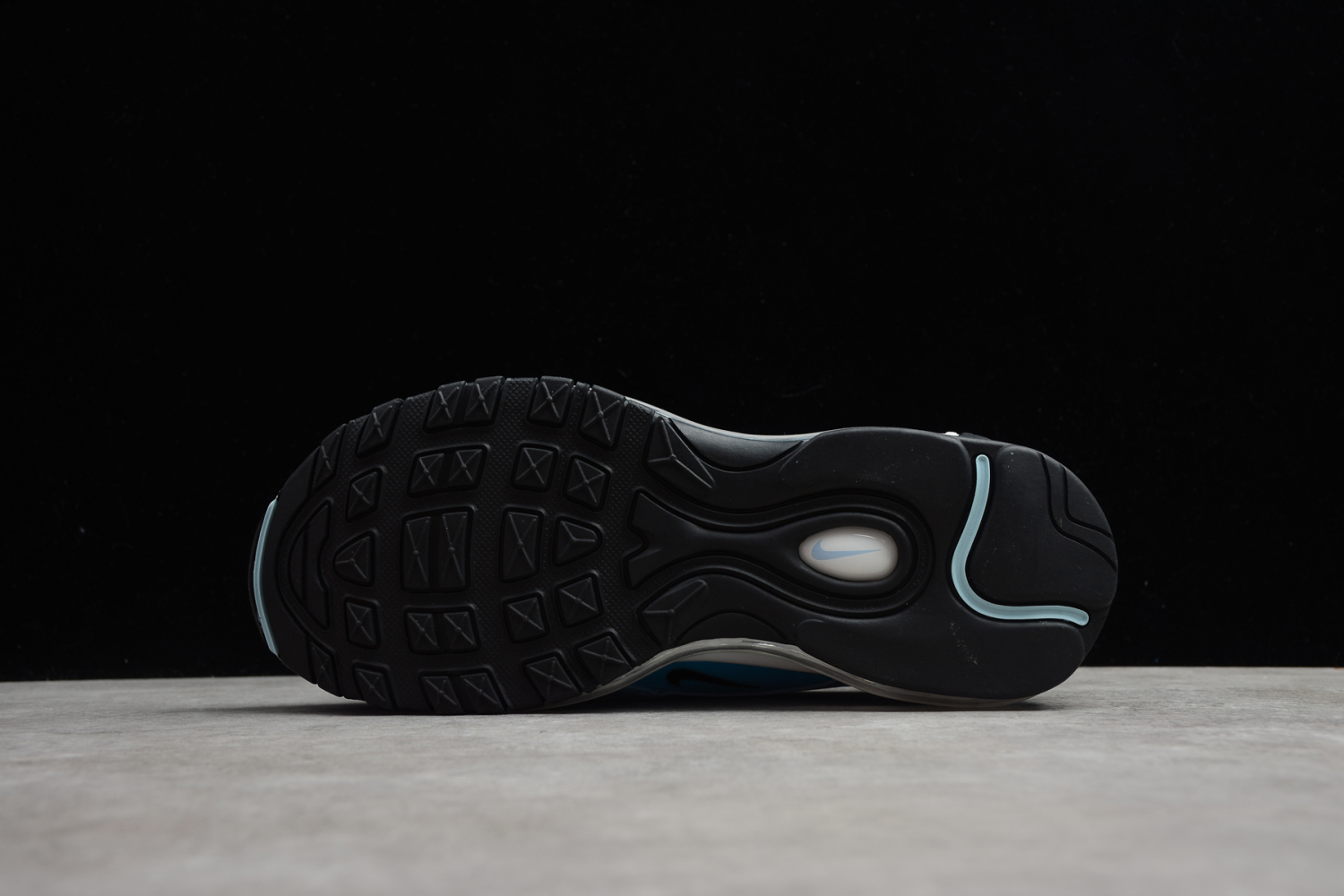 Nike Air Max 97 LX Sky Blue Black White Orange AQ0655-400