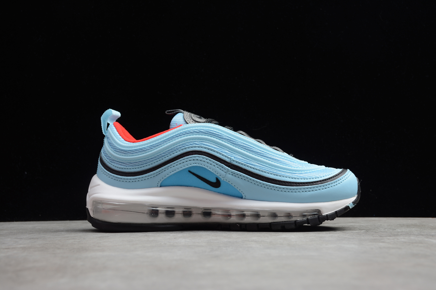 Nike Air Max 97 LX Sky Blue Black White Orange AQ0655-400