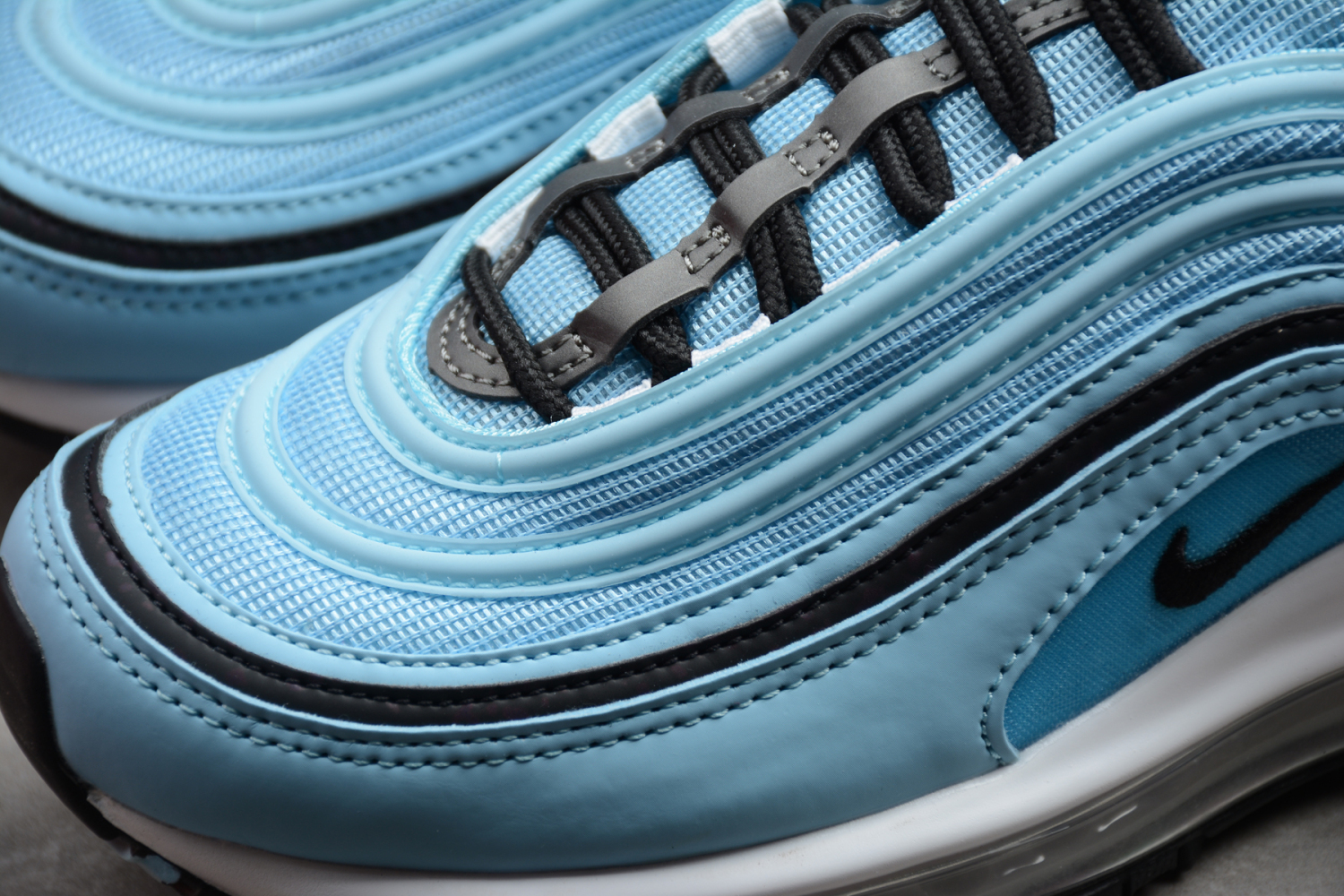 Nike Air Max 97 LX Sky Blue Black White Orange AQ0655-400