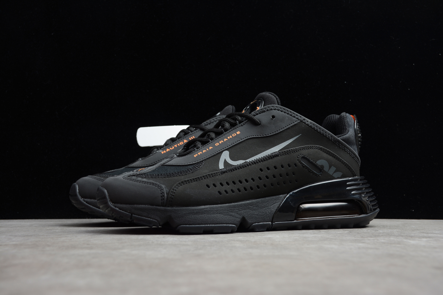 Nike Air Max 2090 Neymar Jr Black Grey Orange Shoes CU9371-003