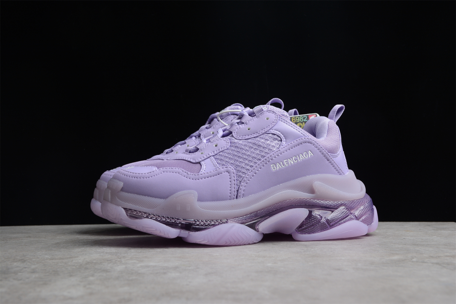 Bal**ci*ga Triple S Clear Sole Purple (W) - 544351W2GA15890