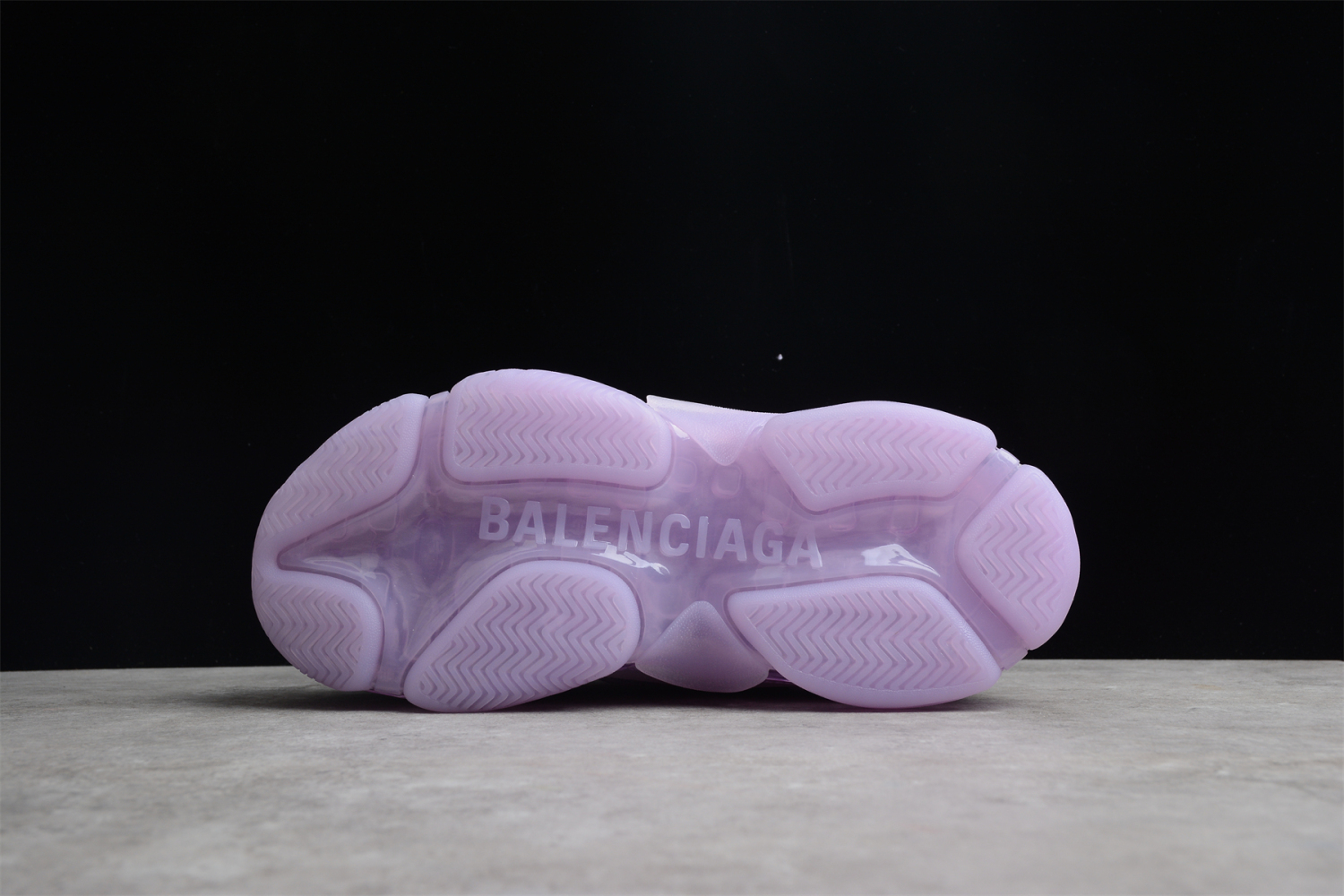 Bal**ci*ga Triple S Clear Sole Purple (W) - 544351W2GA15890