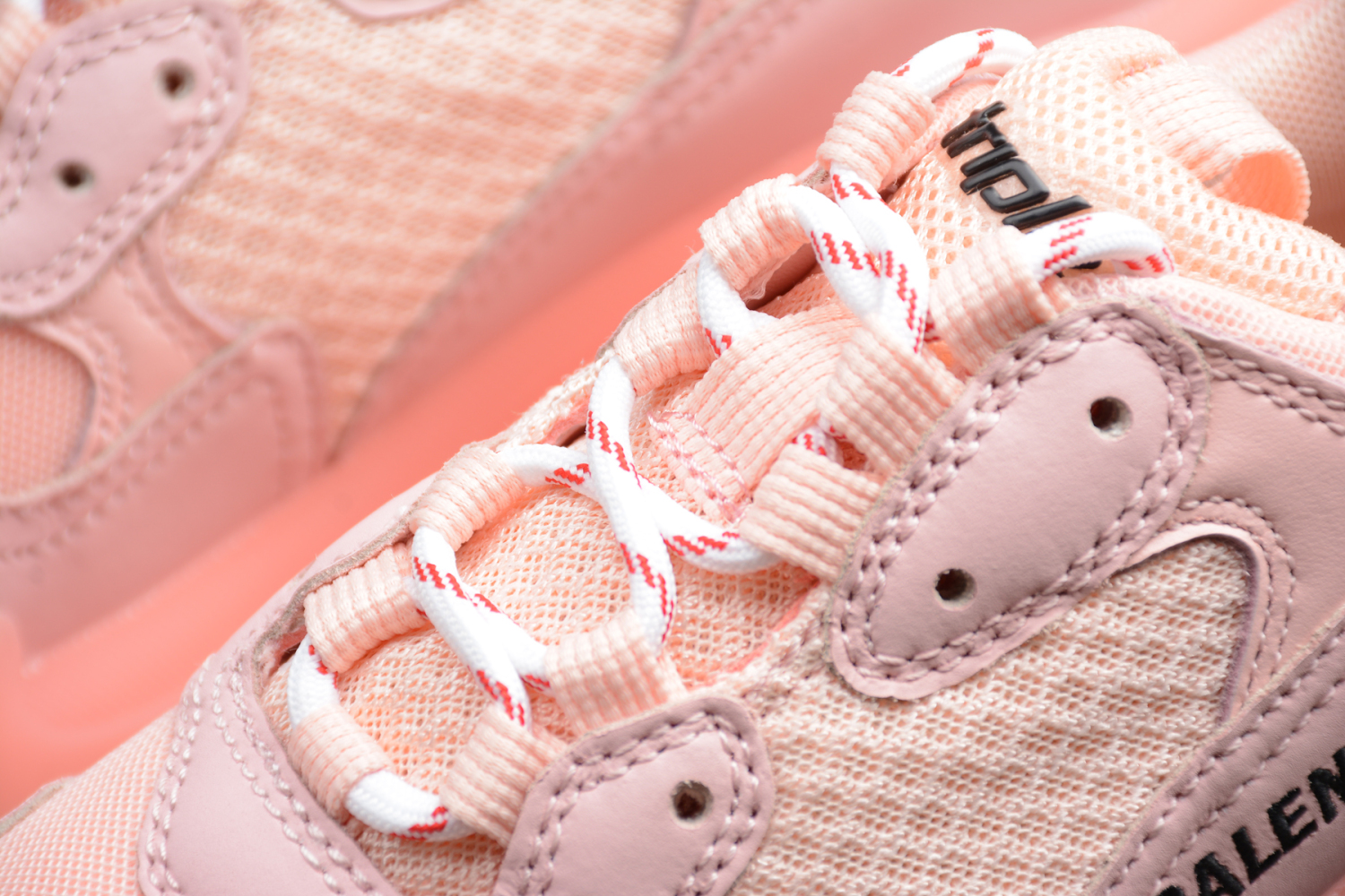Bal**ci*ga Triple S Trainers GOMMA Net Pink 544351W09E11331