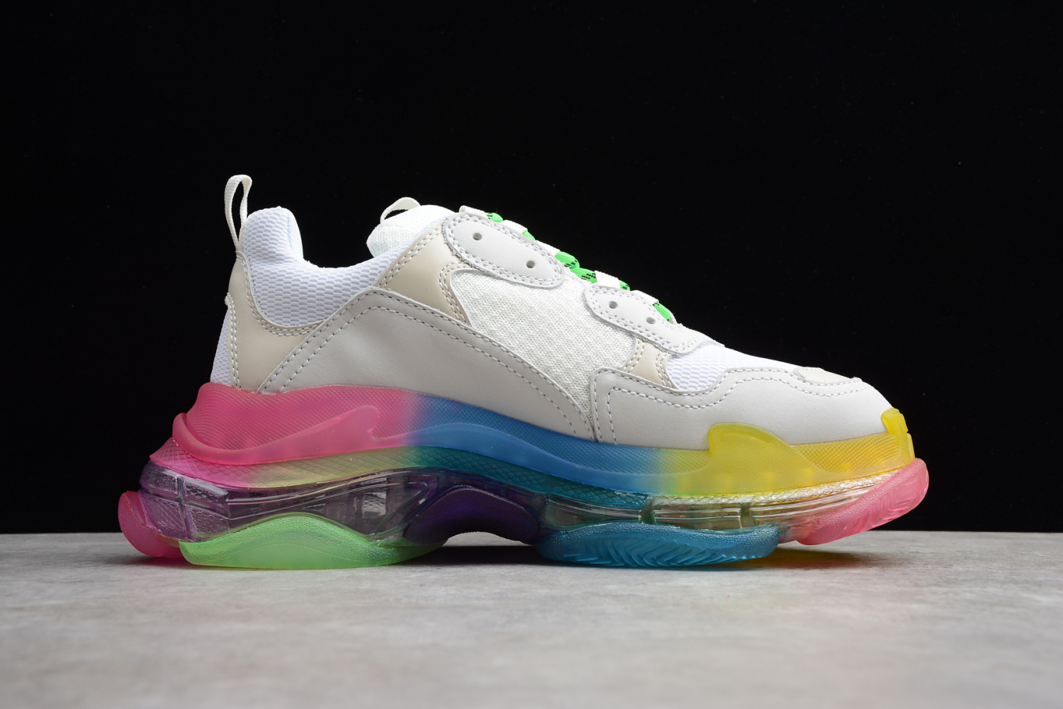 Bal**ci*ga Triple S White Multi-Color Ecba800616H