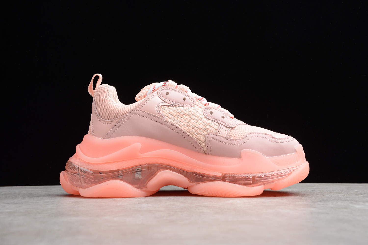 Bal**ci*ga Triple S Trainers GOMMA Net Pink 544351W09E11331