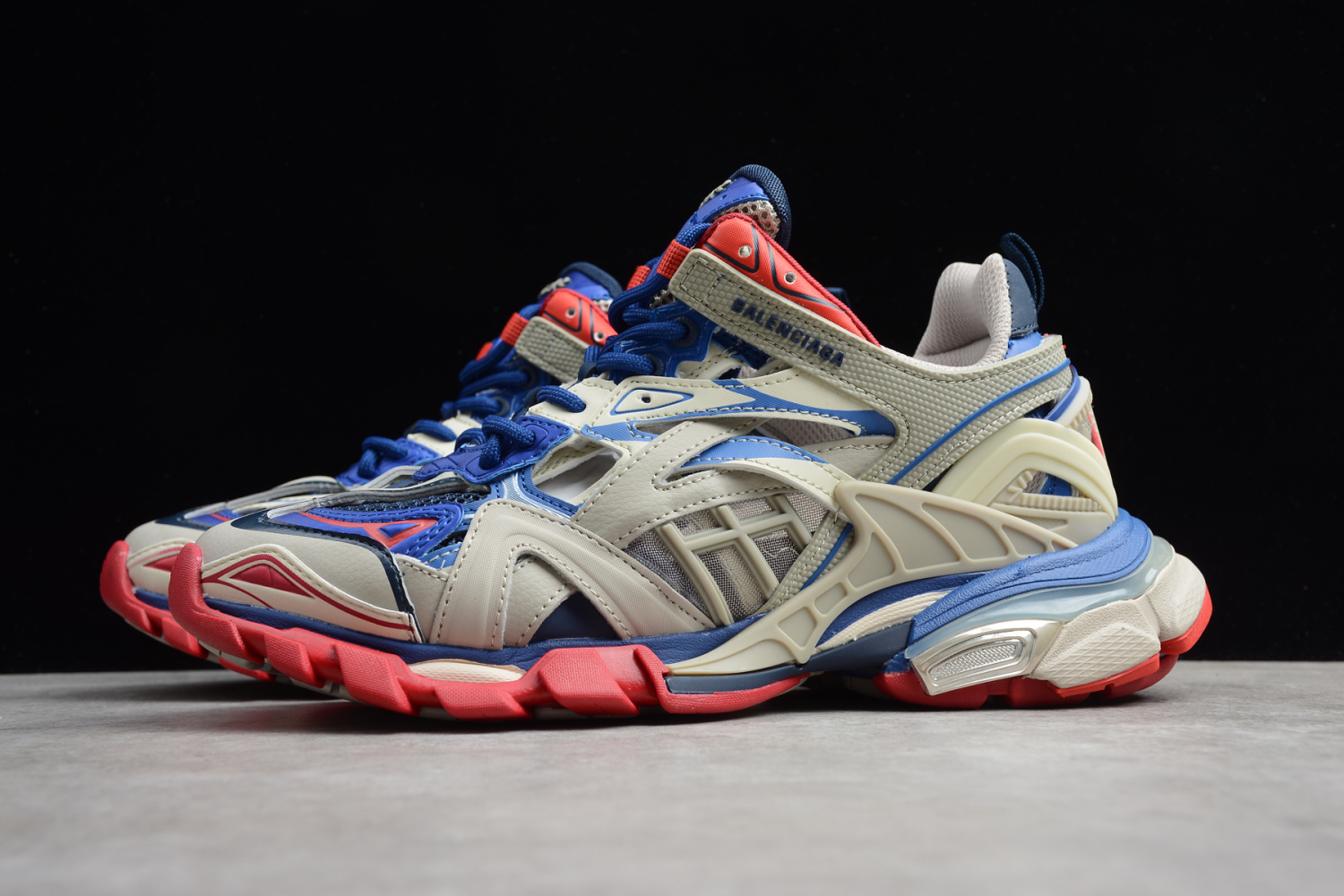 Bal**ci*ga Track 2 Stable Lichtgrijs / Blauw / Rood Schoenen -ECBA82547378