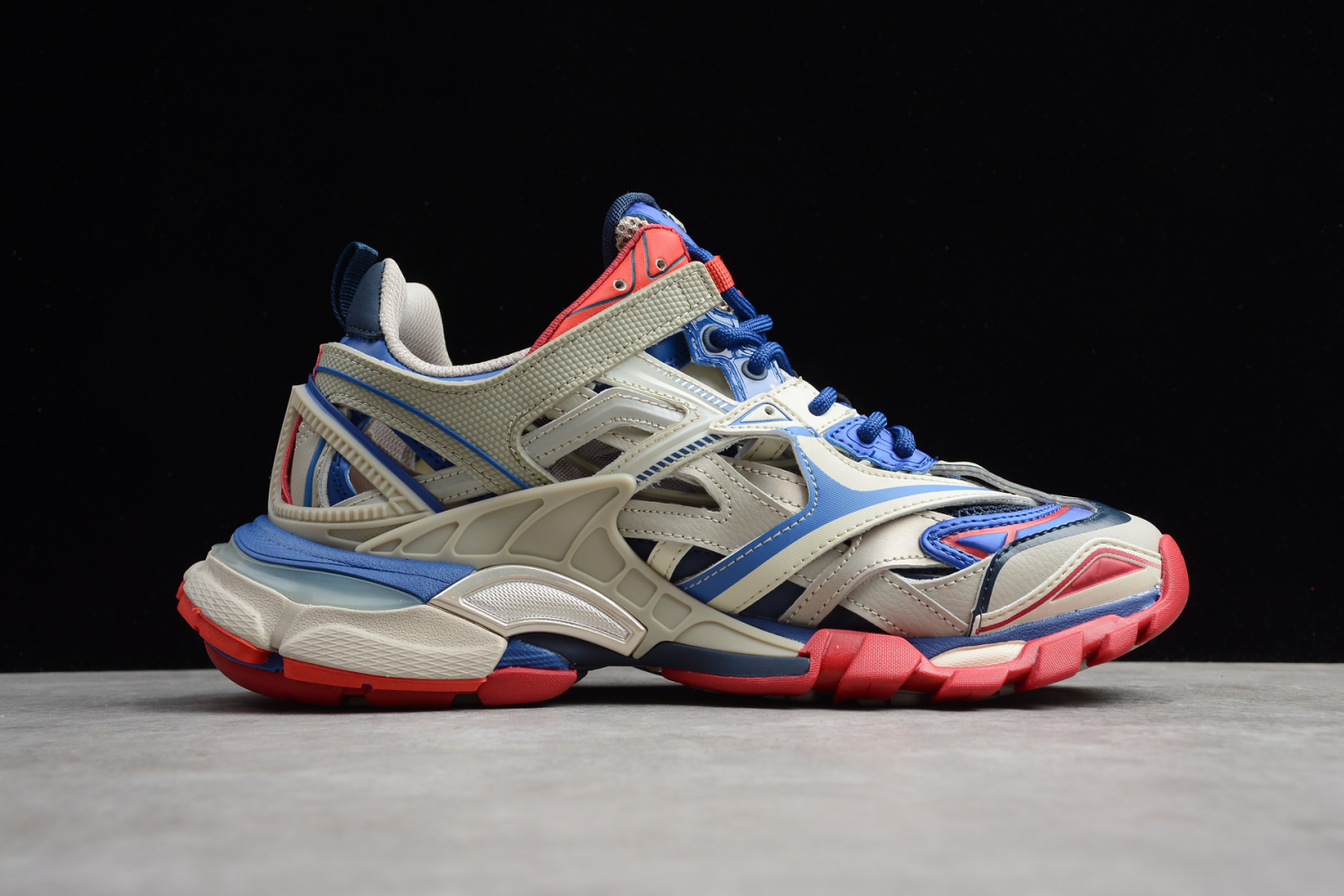 Bal**ci*ga Track 2 Stable Lichtgrijs / Blauw / Rood Schoenen -ECBA82547378