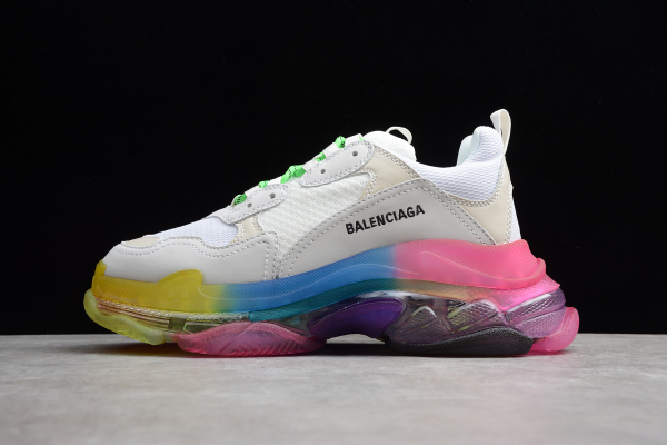 Bal**ci*ga Triple S White Multi-Color Ecba800616H